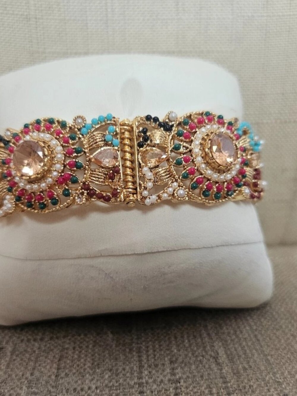 Fashion Bracelet Multi Color Beads Fancy Jewelry Traditional Bangle Wristband - Picture 10 of 12